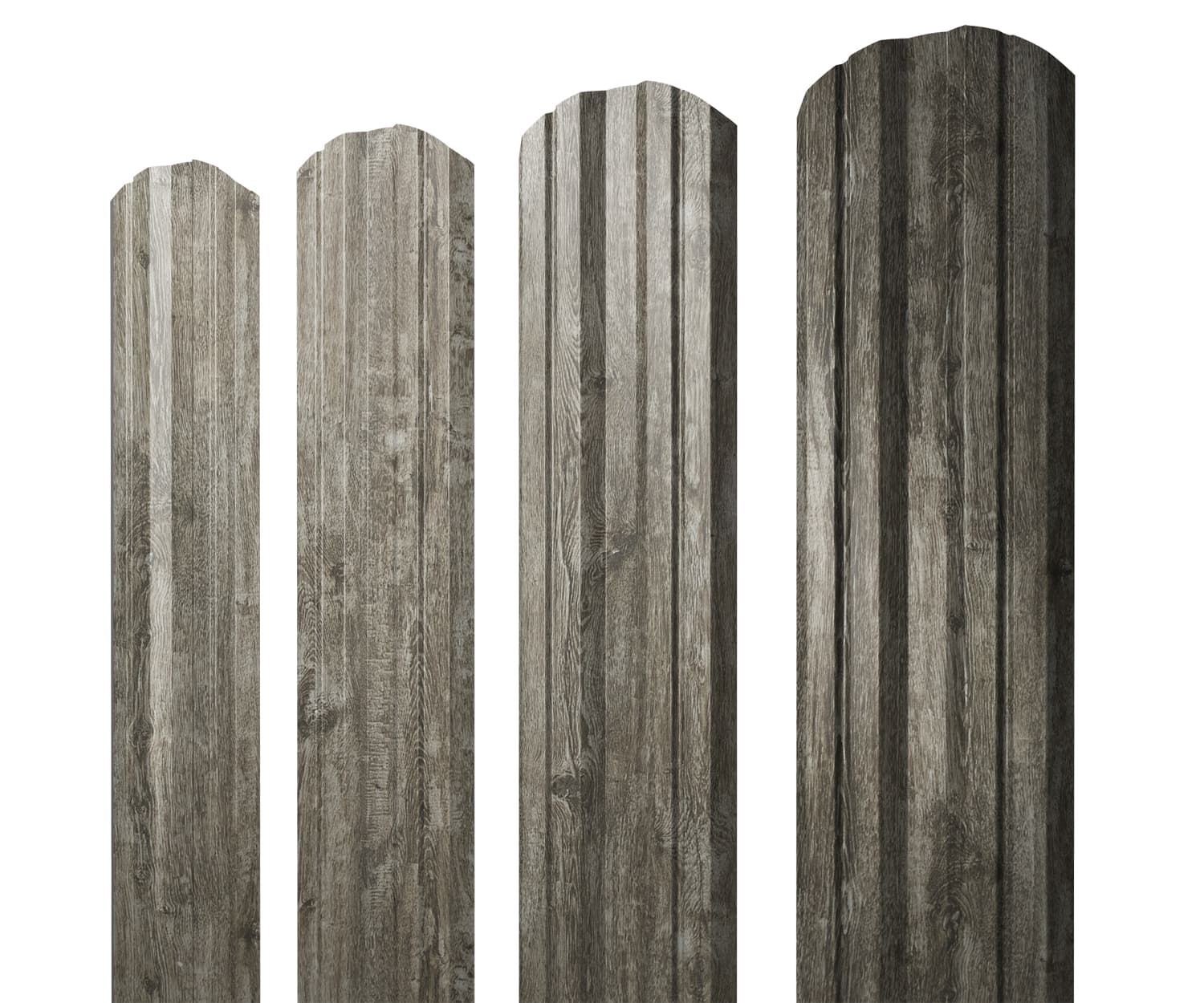 Штакетник Twin фигурный 0,45 Print Elite Nordic Wood TwinColor - Image 1