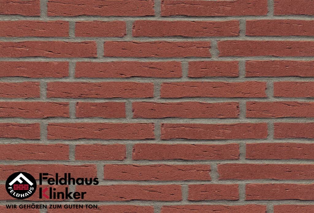 Плитка фасадная клинкерная Feldhaus Klinker R694NF14 sintra carmesi, 240*71*14 мм - Image 1