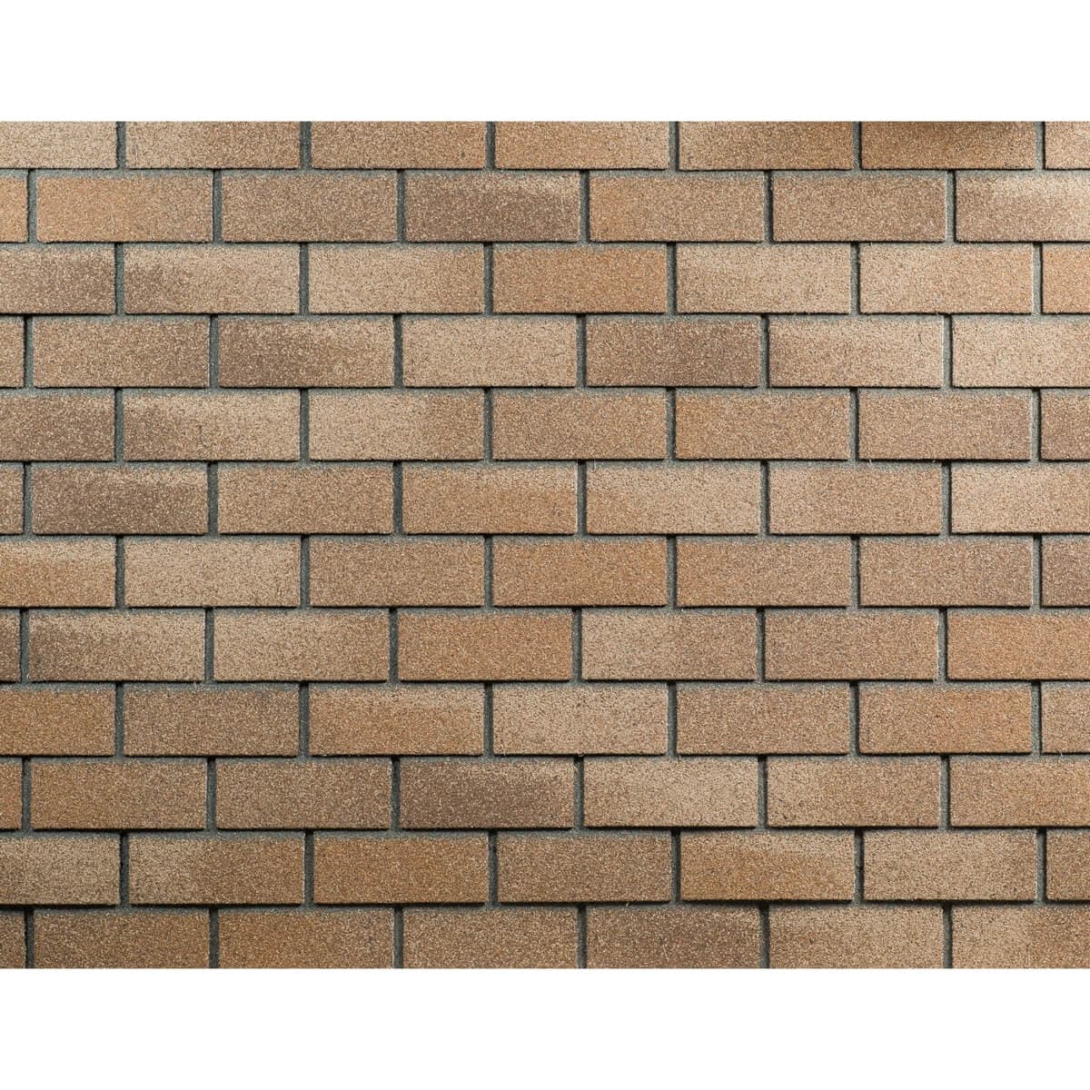 Плитка фасадная ТЕХНОНИКОЛЬ HAUBERK, Кирпич​ Песчаный (2 м²/уп) - Image 1