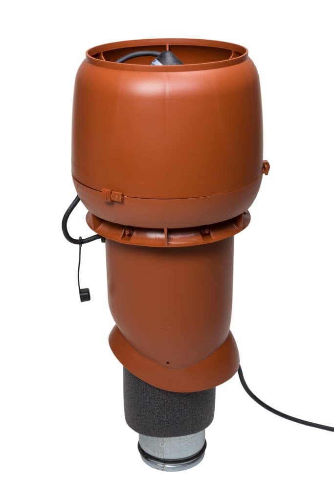 Вентилятор с шумопоглотителем Vilpe E190P/Ø125/500, кирпичный - Image 1