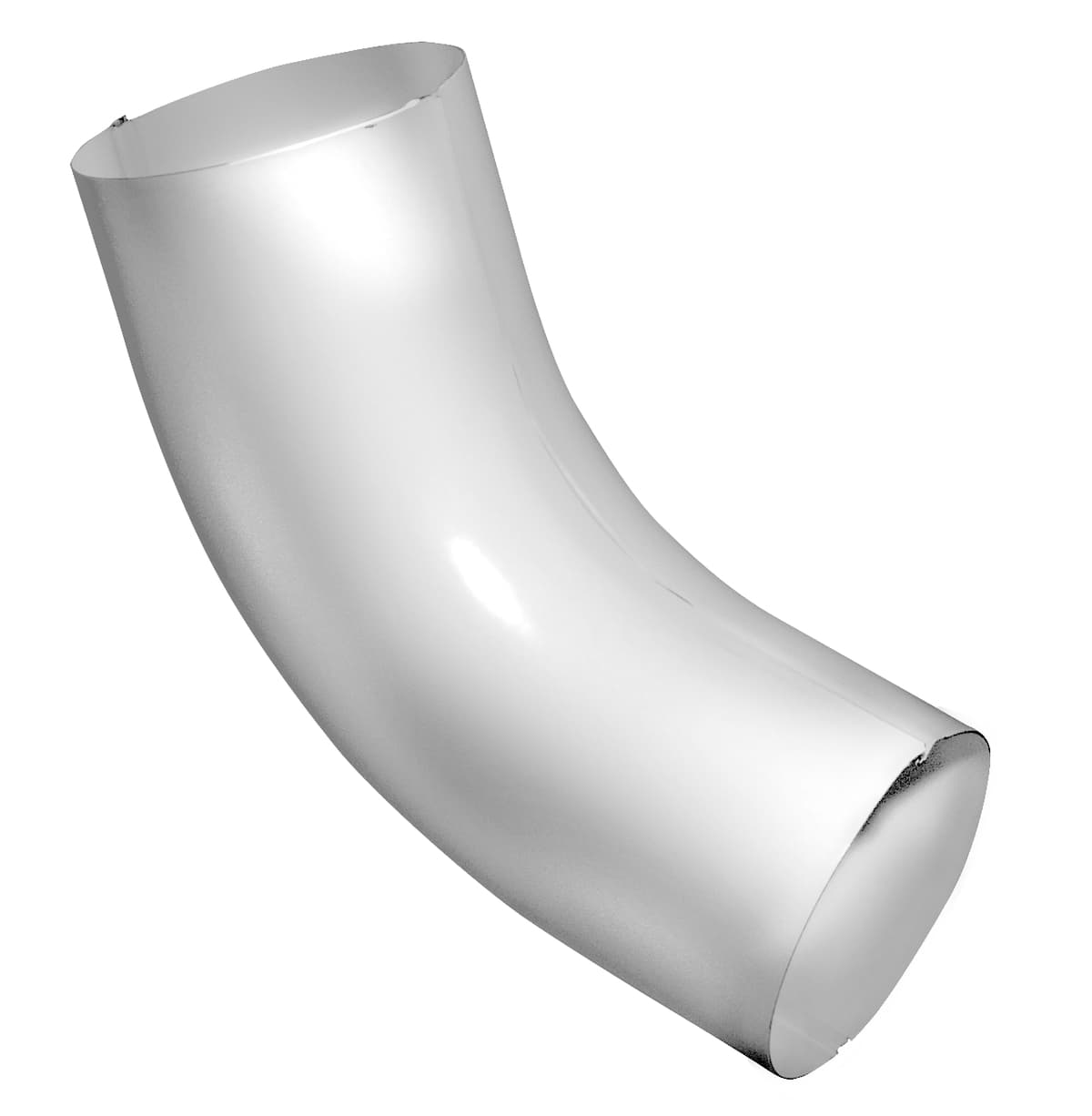 Колено 60 град Grand Line 100 мм RAL 9003 сигнальный белый - Image 1