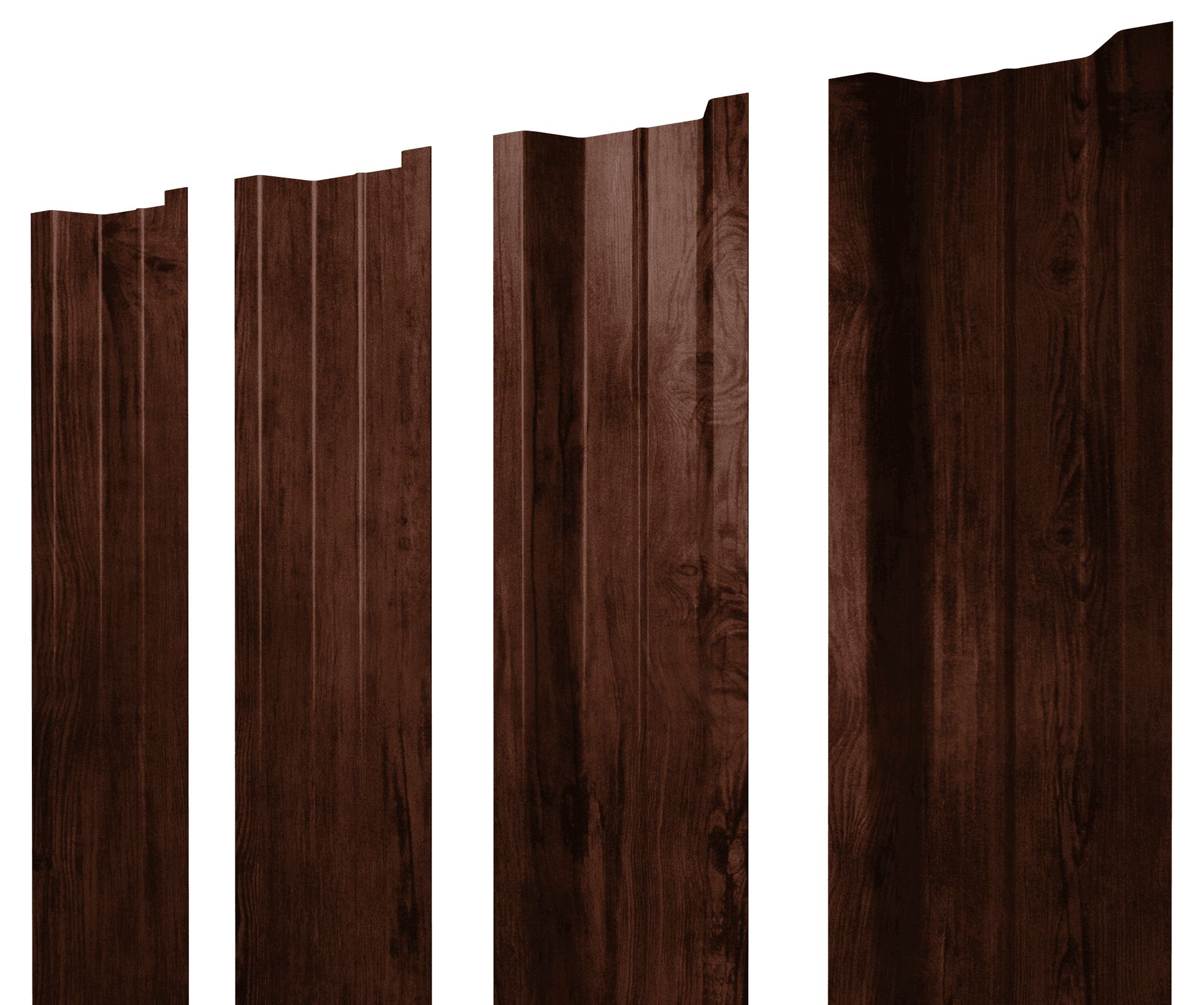 Штакетник П-образный В с прямым резом 0,45 Print Elite Cherry Wood TwinColor - Image 18