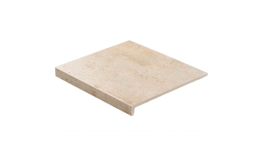 Ступень прямоугольная клинкерная Stroeher Gravel Blend Loftstufe 960 beige, 294*340*35*11 мм - Image 1