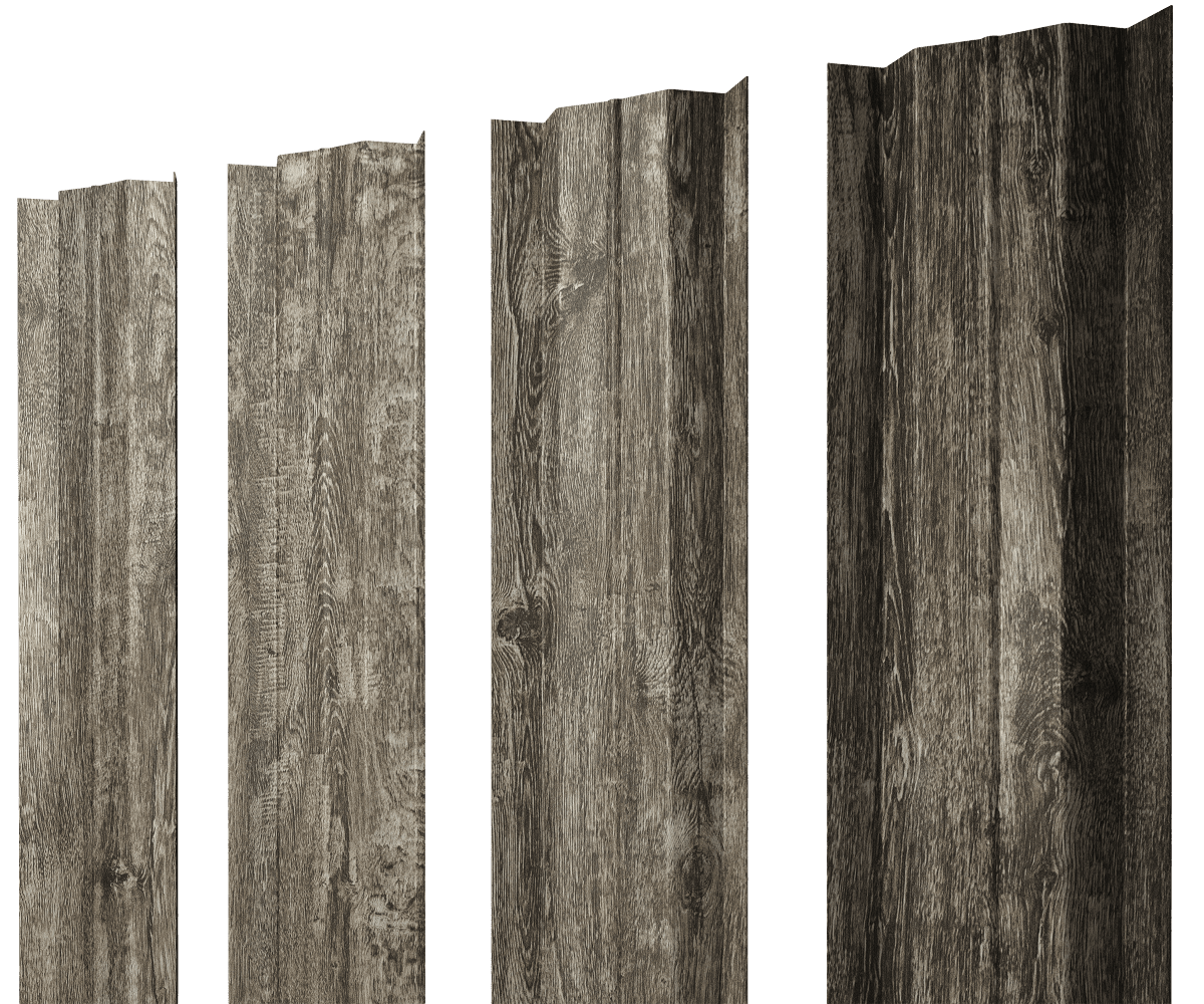 Штакетник М-образный В с прямым резом 0,45 Print Elite Nordic Wood TwinColor - Image 17