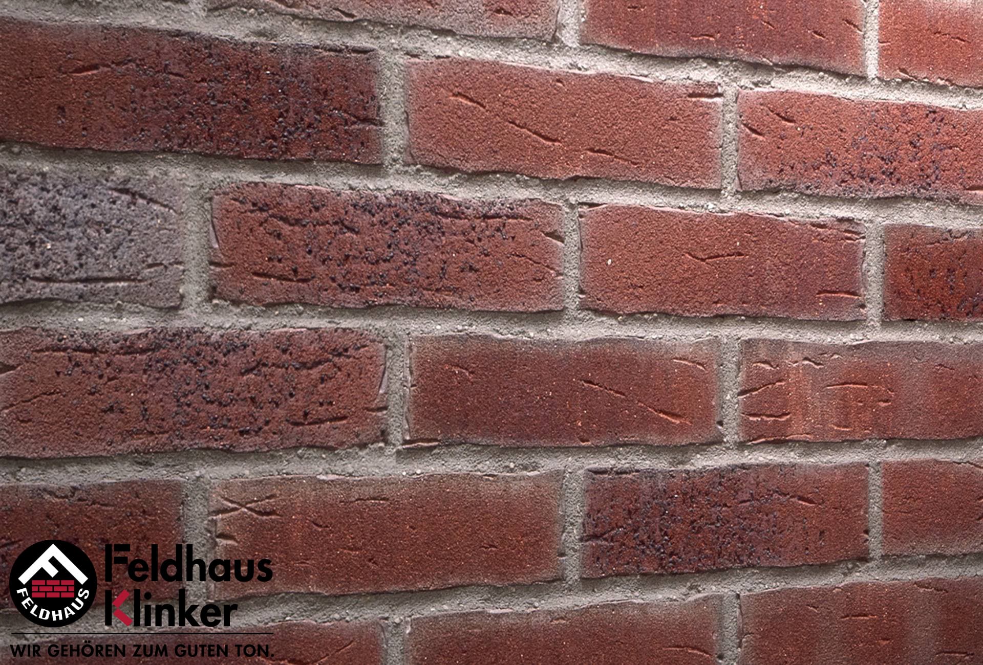 Плитка фасадная клинкерная Feldhaus Klinker R664NF14 sintra cerasi aubergine, 240*71*14 мм - Image 2