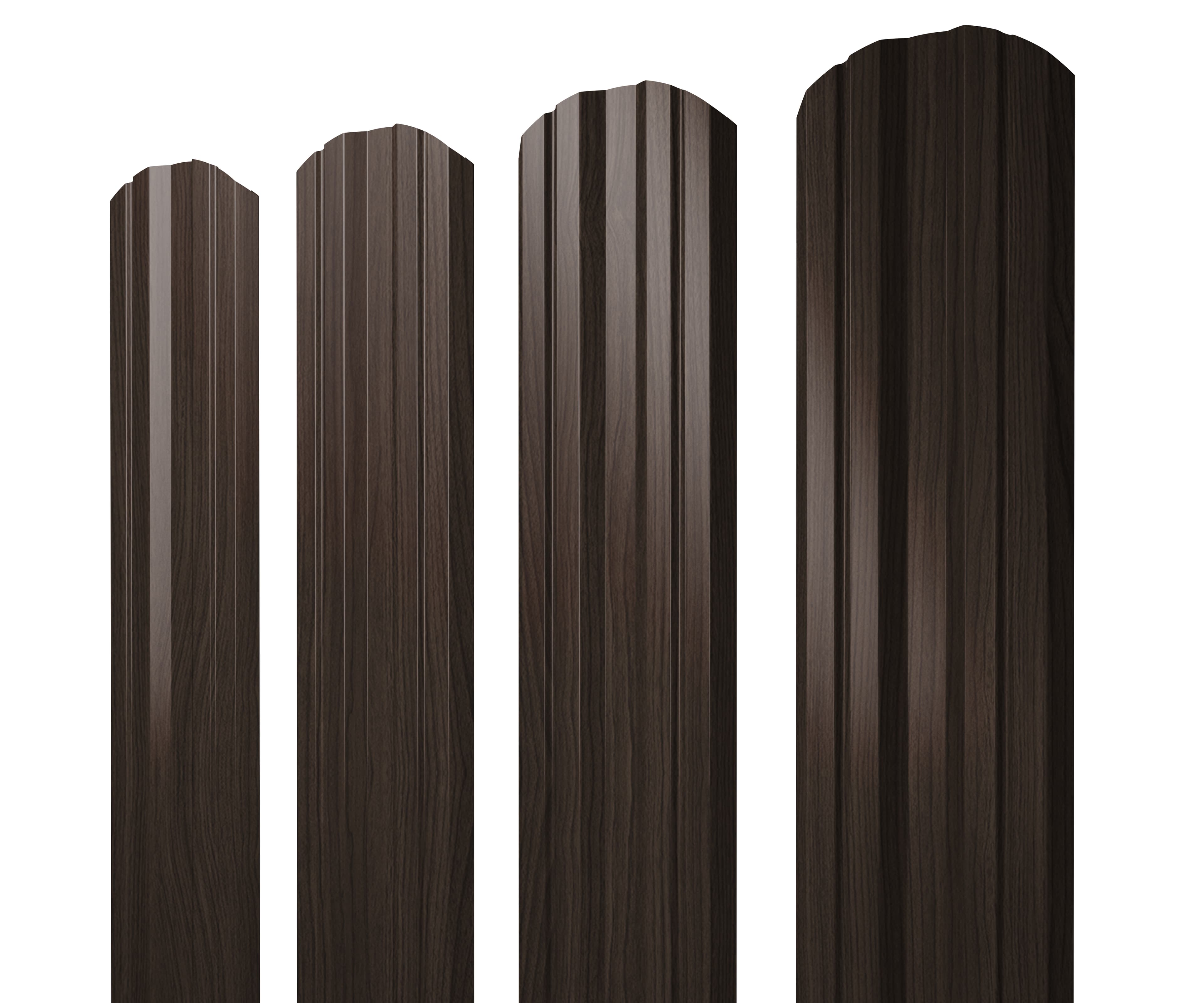 Штакетник Twin фигурный 0,45 Print Elite Coffee Wood TwinColor - Image 11
