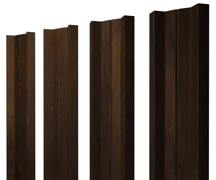 Штакетник М-образный А с прямым резом 0,45 Print Elite Chestnut Wood - Image 1