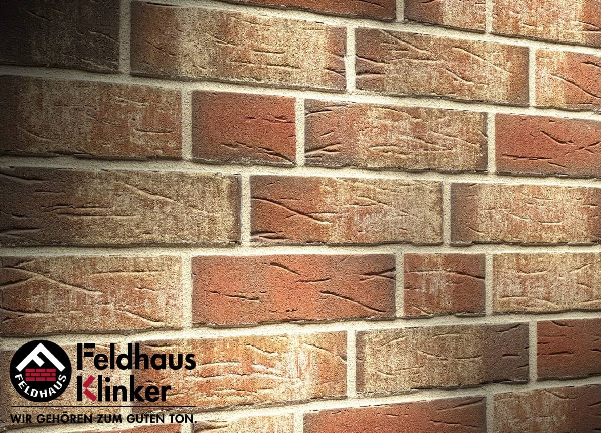 Кирпич клинкерный облицовочный пустотелый Feldhaus Klinker K690NF sintra ardor blanca ручная формовка, 240*115*71 мм - Image 2