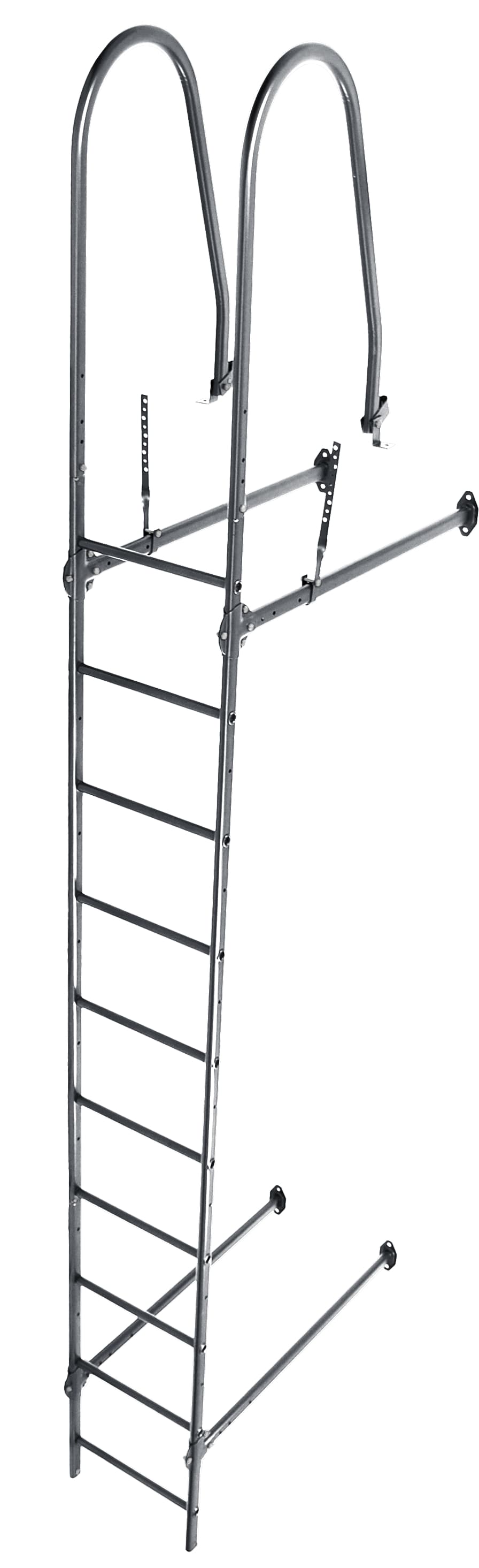 Лестница стеновая Grand Line RAL 7024 2,76м - Image 1