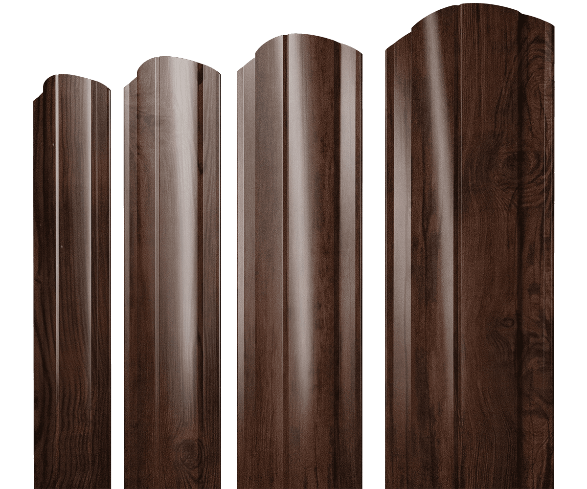Штакетник Круглый фигурный 0,45 Print Elite Cherry Wood TwinColor - Image 17