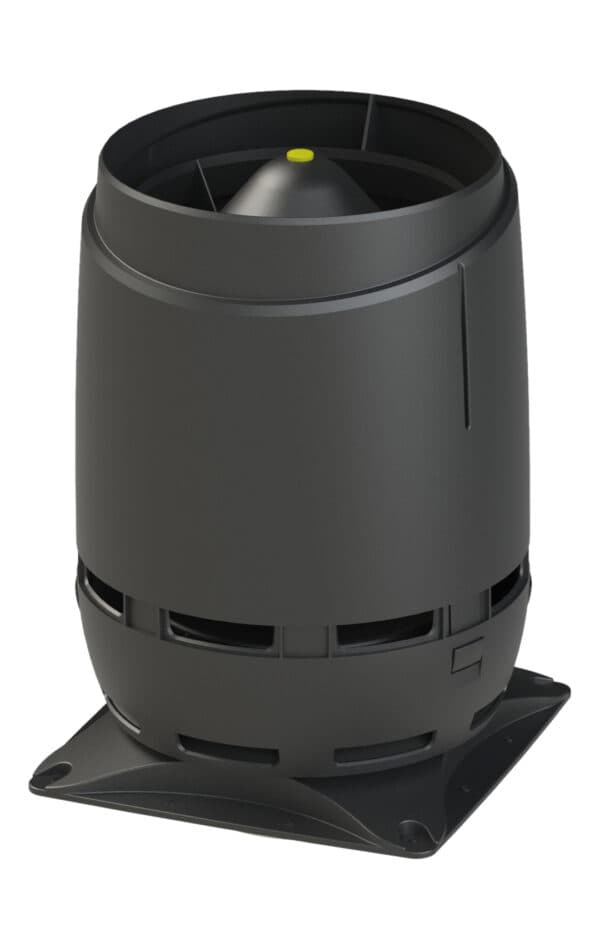 Выход вентиляционный Vilpe FLOW 160S + основание 300*300, черный - Image 1