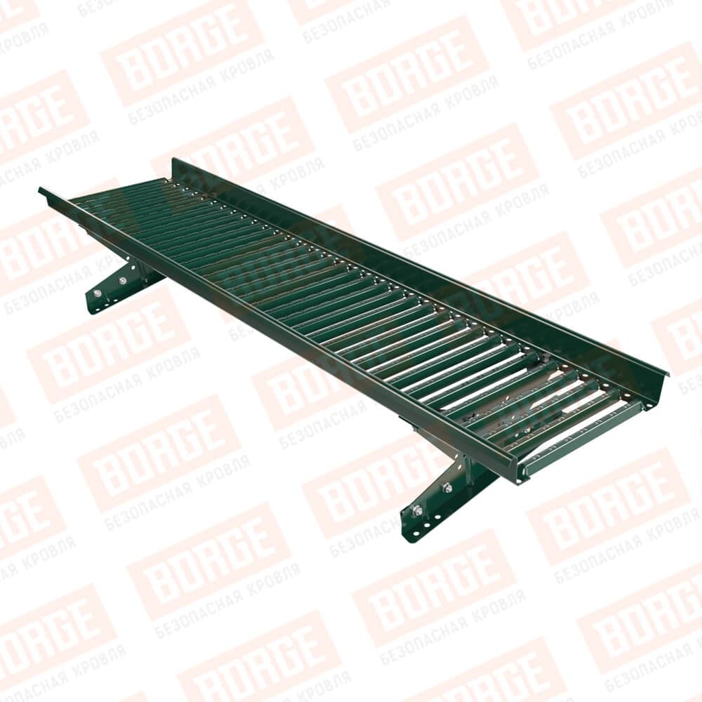 Мостик переходной для фальцевой кровли L=1,5 м Borge зеленый мох RAL 6005 - Image 1