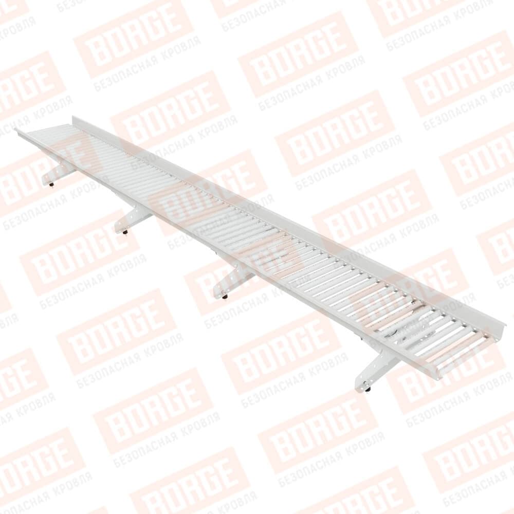 Мостик переходной для металлочерепицы L=3 м Borge сигнально-белый RAL 9003 - Image 1