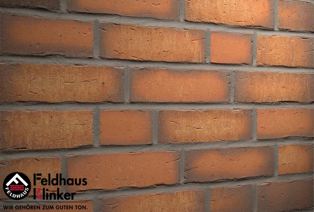 Плитка фасадная клинкерная Feldhaus Klinker R758NF14 vascu terracotta, 240*71*14 мм - Image 2