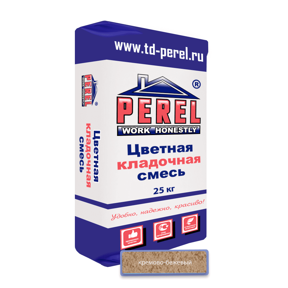 Раствор кладочный цветной Perel NL 0125 кремово-бежевый, 25 кг - Image 1
