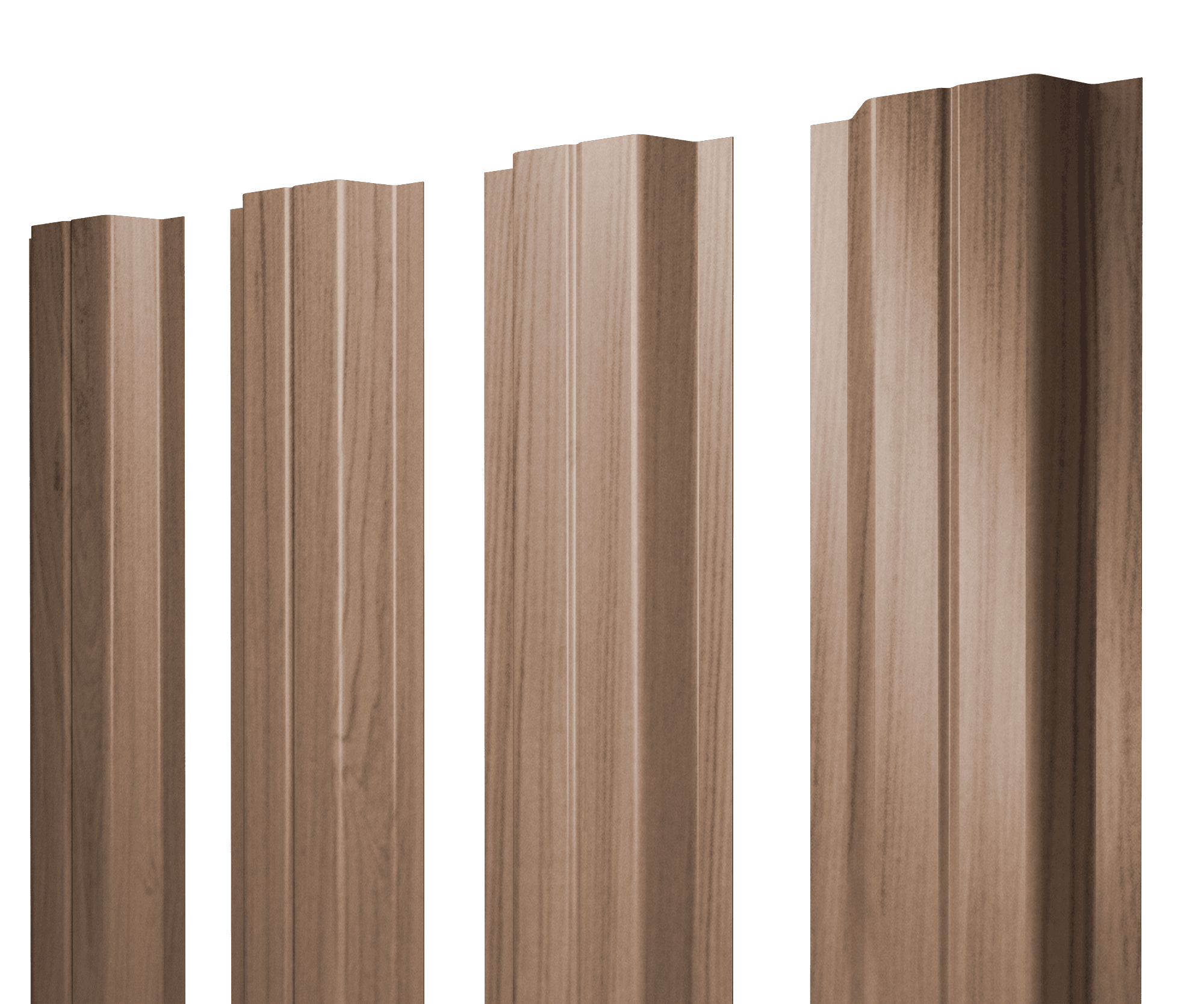 Штакетник П-образный A с прямым резом 0,45 Print Elite Honey Wood TwinColor - Image 18