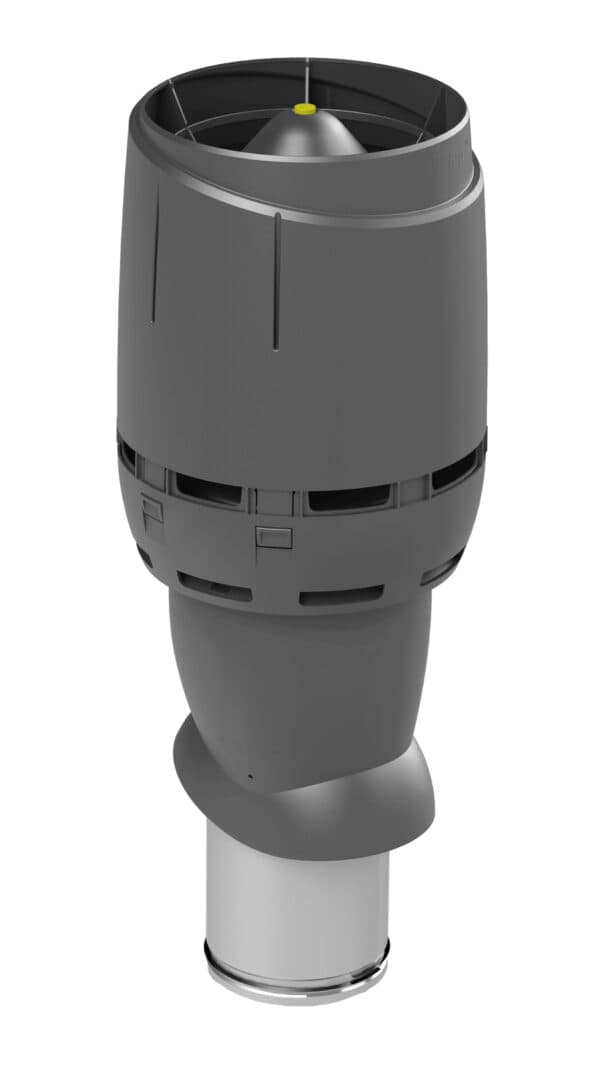 Выход вентиляционный изолированный с колпаком Vilpe FLOW 160P/IS/500, антрацит - Image 1