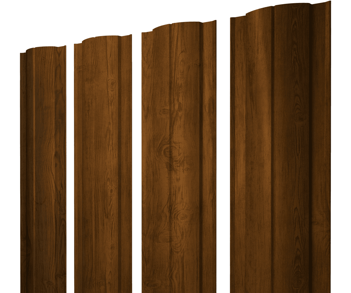 Штакетник Круглый с прямым резом 0,45 Print-Double Elite Golden Wood - Image 11