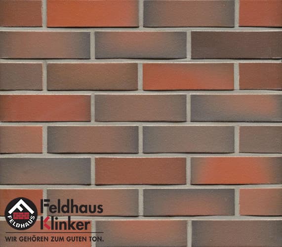 Плитка фасадная клинкерная Feldhaus Klinker R484NF14 galena terreno viva, 240*71*14 мм - Image 1