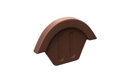 Элемент коньковый торцевой BRAAS PRO, коричневый - Image 1