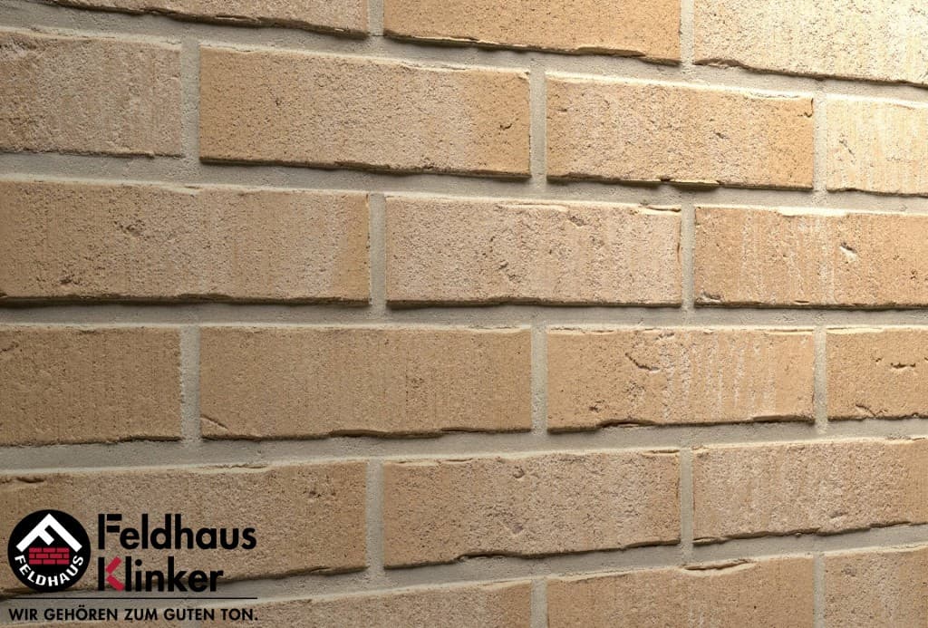 Плитка фасадная клинкерная Feldhaus Klinker R733NF14 vascu crema pandra, 240*71*14 мм - Image 2