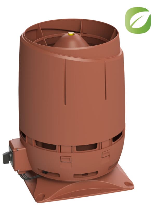 Вентилятор Vilpe FLOW ECo125S + основание 300*300, кирпичный - Image 1