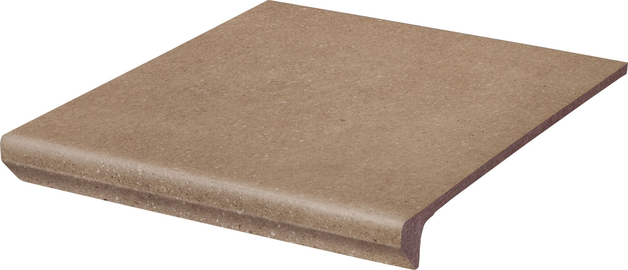 Ступень-флорентинер клинкерная структурная Paradyz Mattone Sabbia Brown, 330*300*11 мм - Image 1
