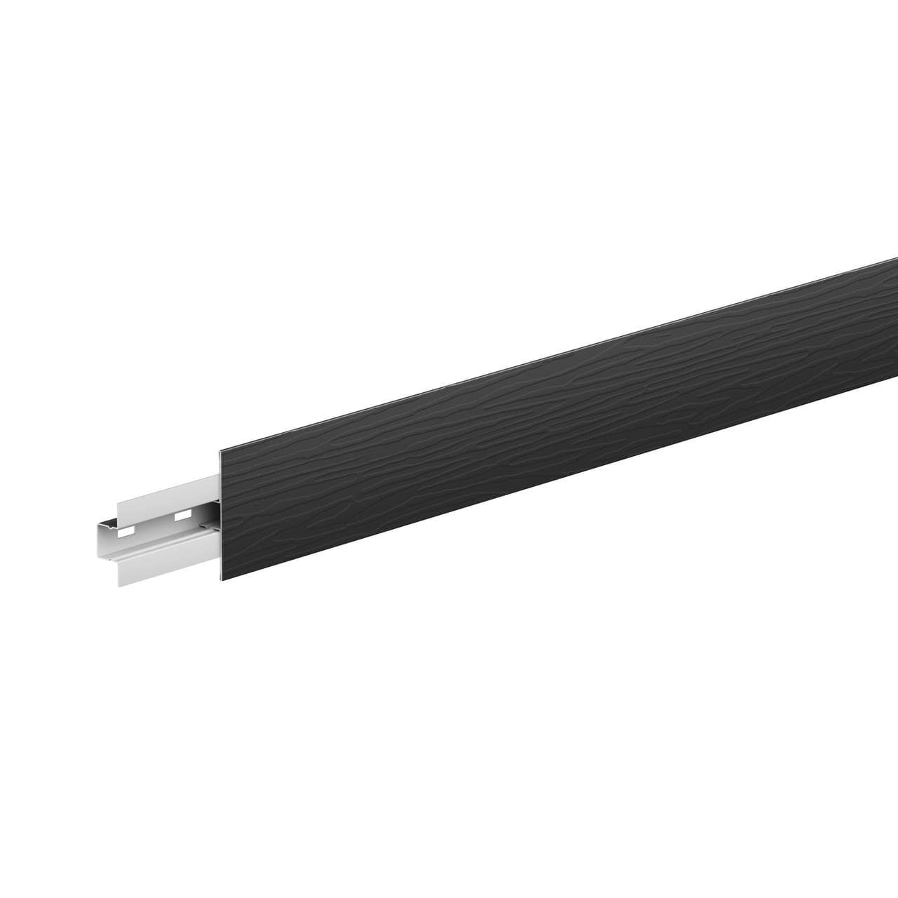 T-профиль стыковочный 50 (комплект) L=3 м AquaSystem PE (Zn140) 0,45 черный RAL 9005, фактурный - Image 1
