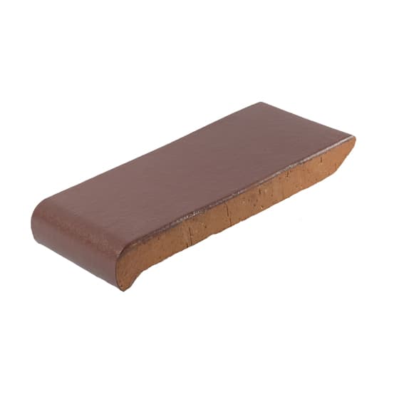 Подоконник клинкерный капельный ZG Clinker OK18 вишневый ангоб 180*110*25 мм - Image 1