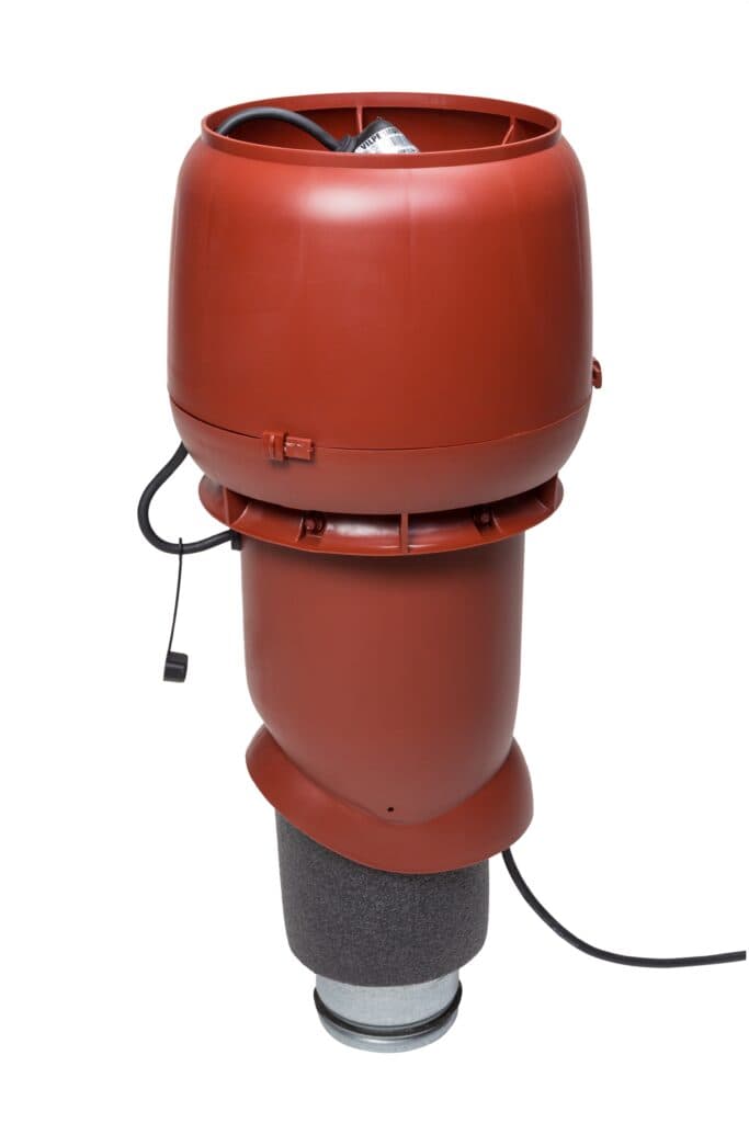 Вентилятор с шумопоглотителем Vilpe E190P/Ø125/500, красный - Image 1