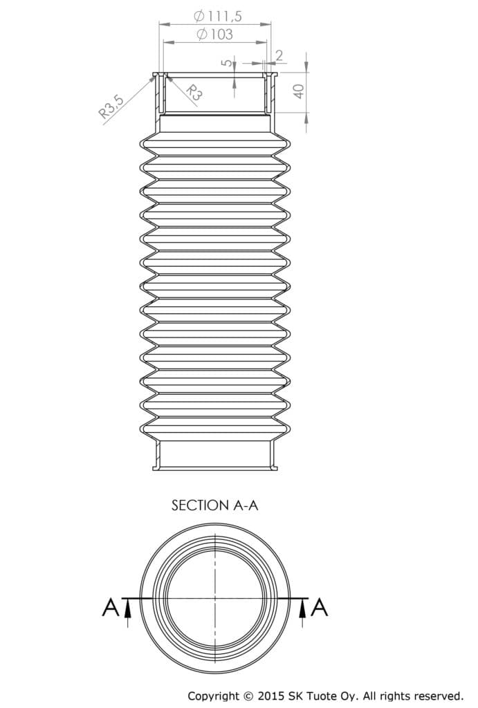Труба гофрированная Ø110 Vilpe, черный - Image 2