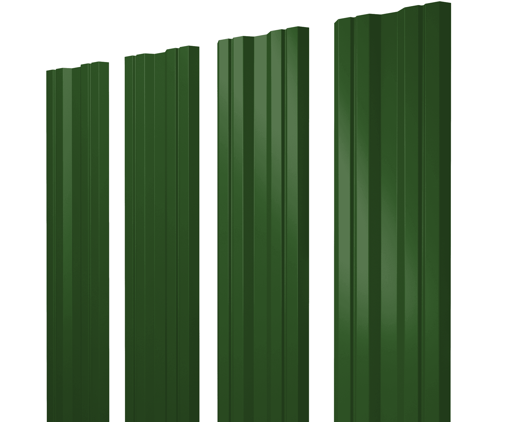 Штакетник Twin с прямым резом 0,45 PE RAL 6002 лиственно-зеленый - Image 11