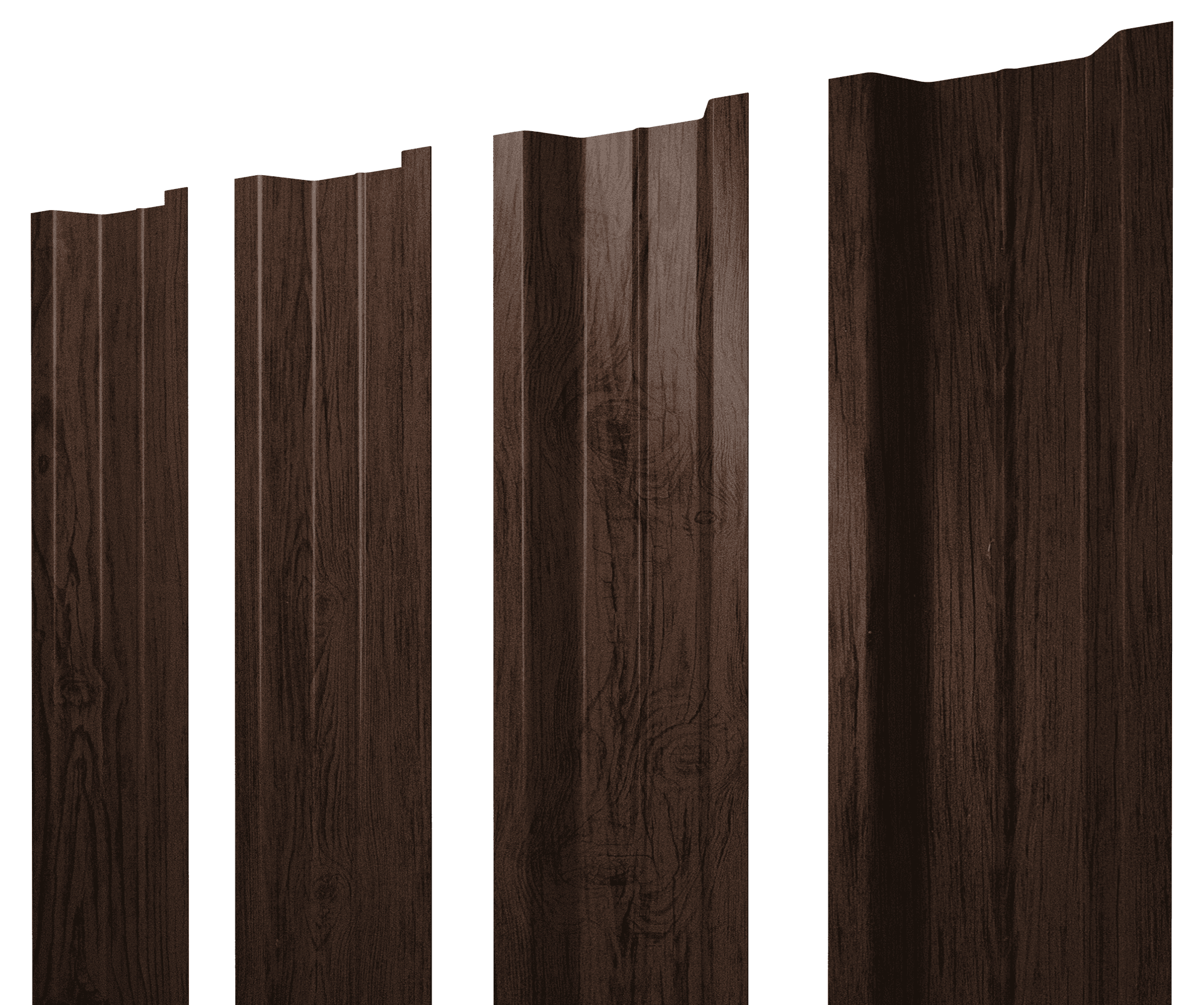 Штакетник П-образный В с прямым резом 0,45 Print Premium Antique Wood TwinColor - Image 18