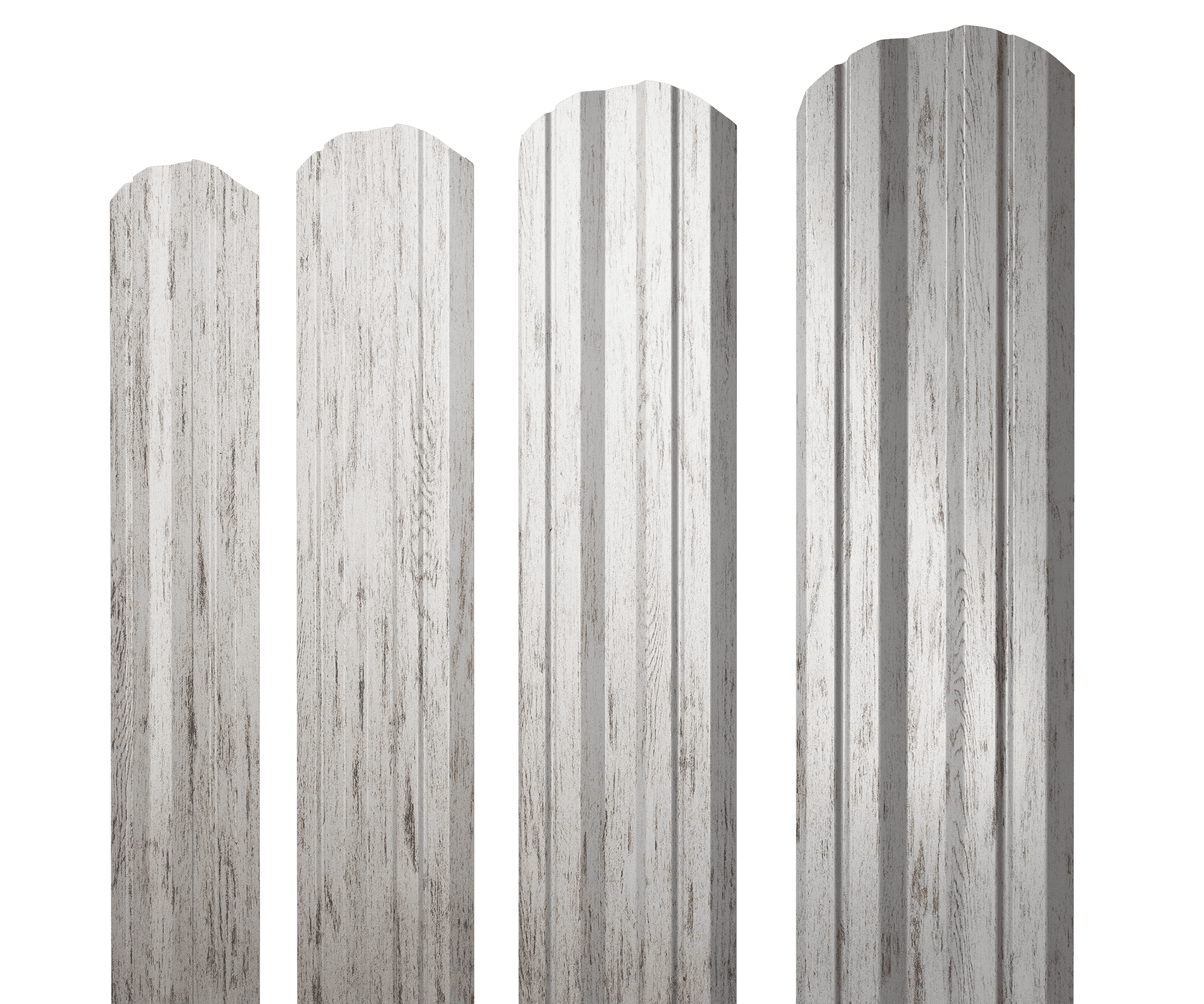 Штакетник Twin фигурный 0,45 Print Elite Snow Wood TwinColor - Image 11