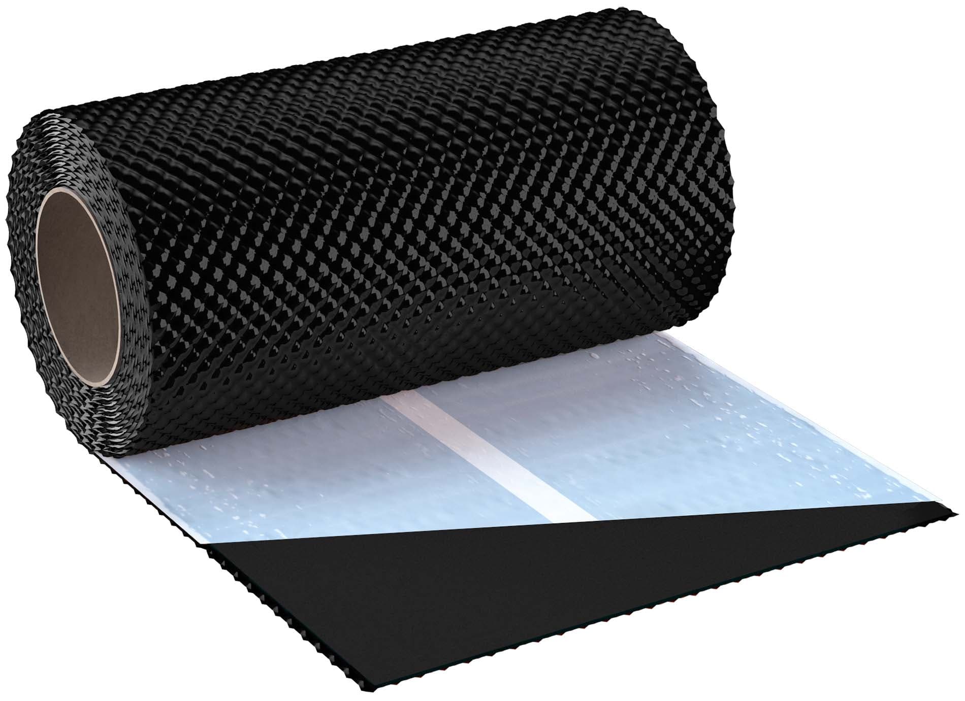 Лента для примыкания гофрированная Eurovent FLEX 3D черный RAL 9005 - Image 1