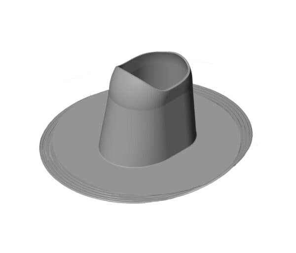 ПВХ-Ворот для монтажа Vilpe Huopa Collar, серый - Image 1