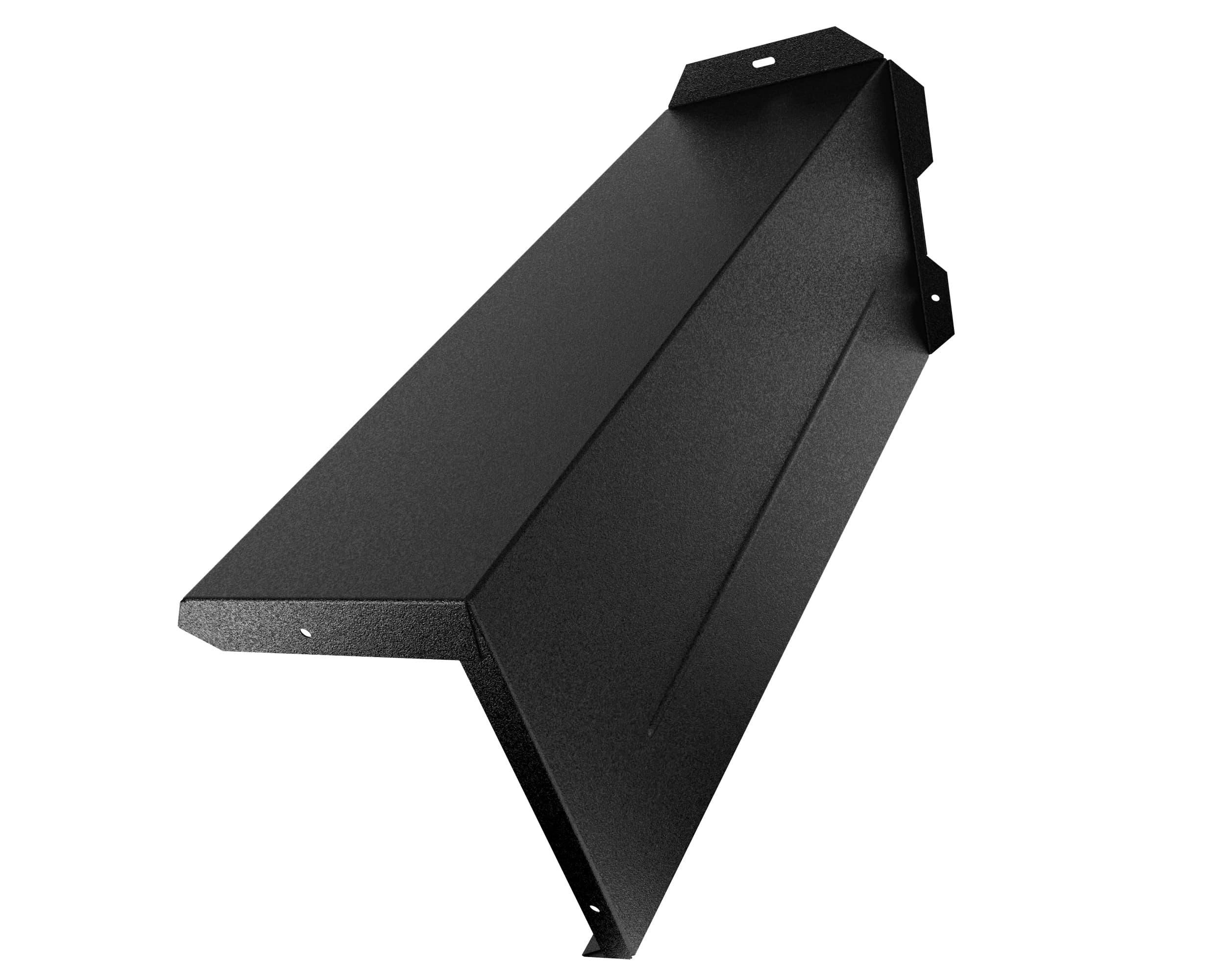 Планка сегментная правая AquaSystem PU Matt (Zn275) 0,5 черный матовый RAL 9005 - Image 1