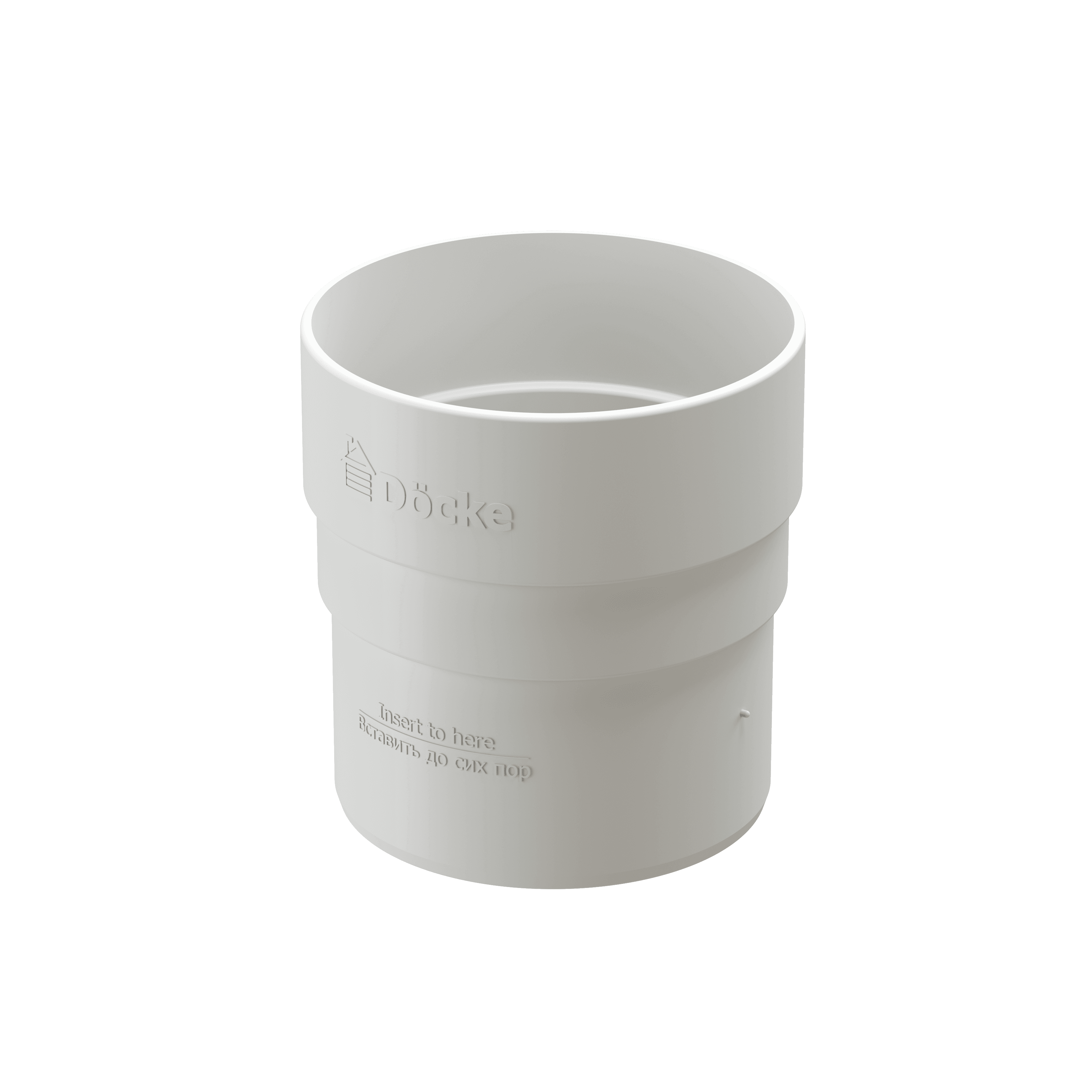 Docke STANDARD Муфта соединительная 80 мм (Белый) - Image 1