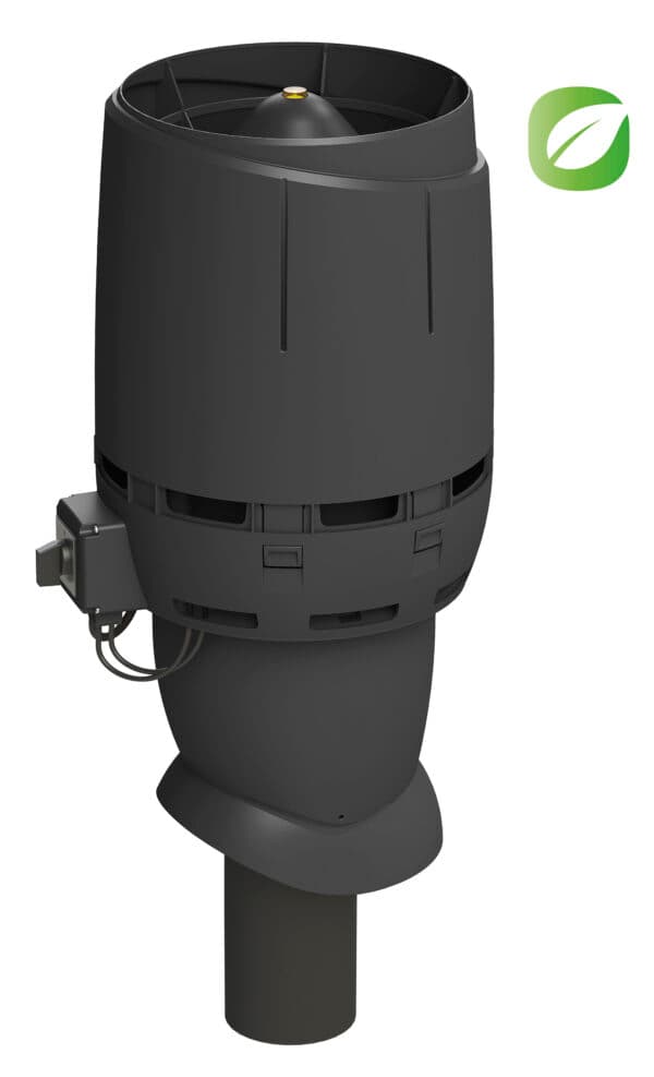 Вентилятор крышный Vilpe FLOW ECo110Р/500, черный - Image 1