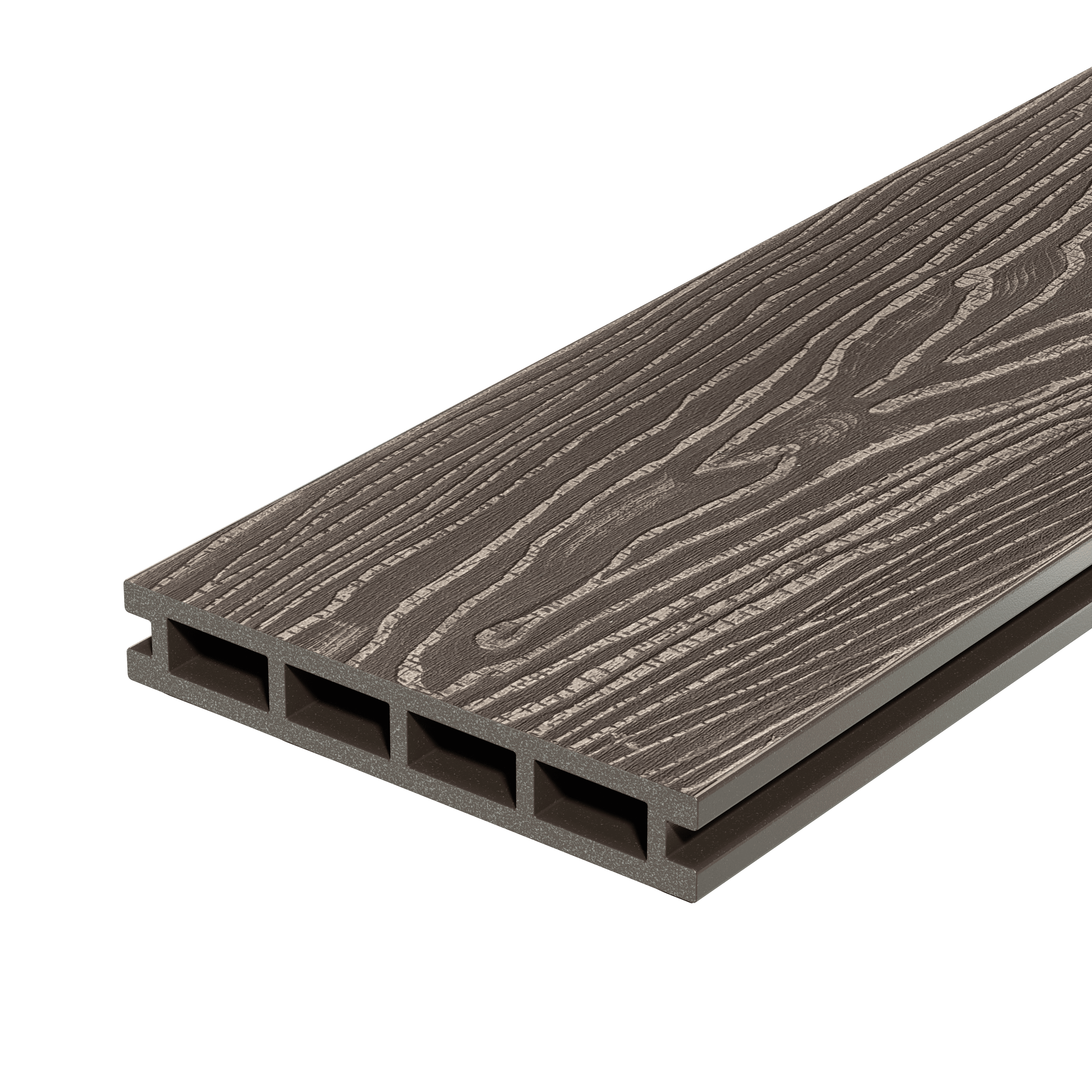 Доска террасная ДПК пустотелая Decking Country Венге (Темный Орех), 3000*150*24 мм (0,45 м²) - Image 2