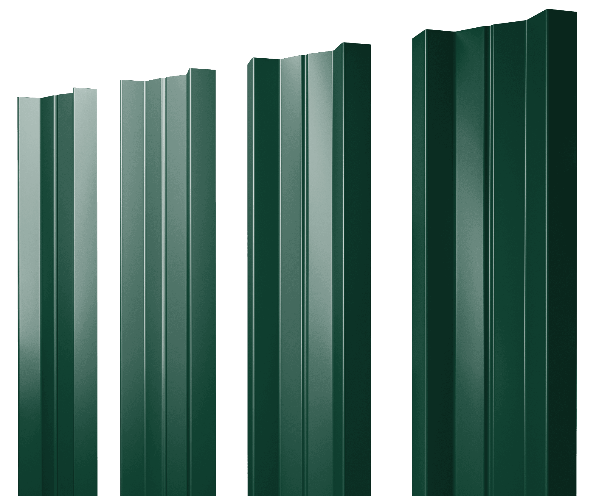 Штакетник М-образный А с прямым резом 0,45 PE-Double RAL 6005 зеленый мох - Image 17