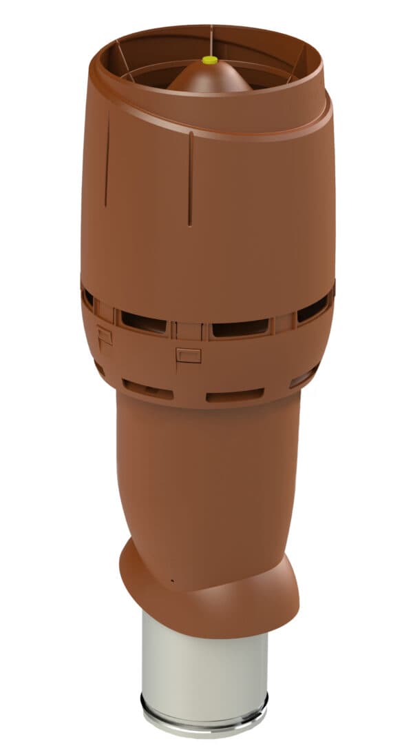 Выход вентиляционный изолированный с колпаком Vilpe FLOW 160P/IS/700, кирпичный - Image 1