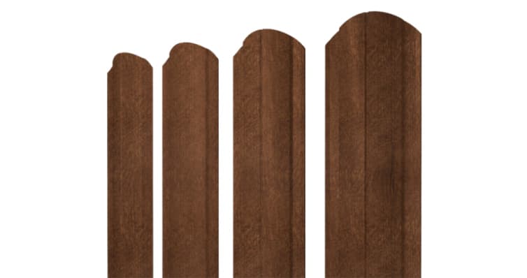 Штакетник Круглый фигурный 0,45 Print Elite Antique Wood TwinColor - Image 17