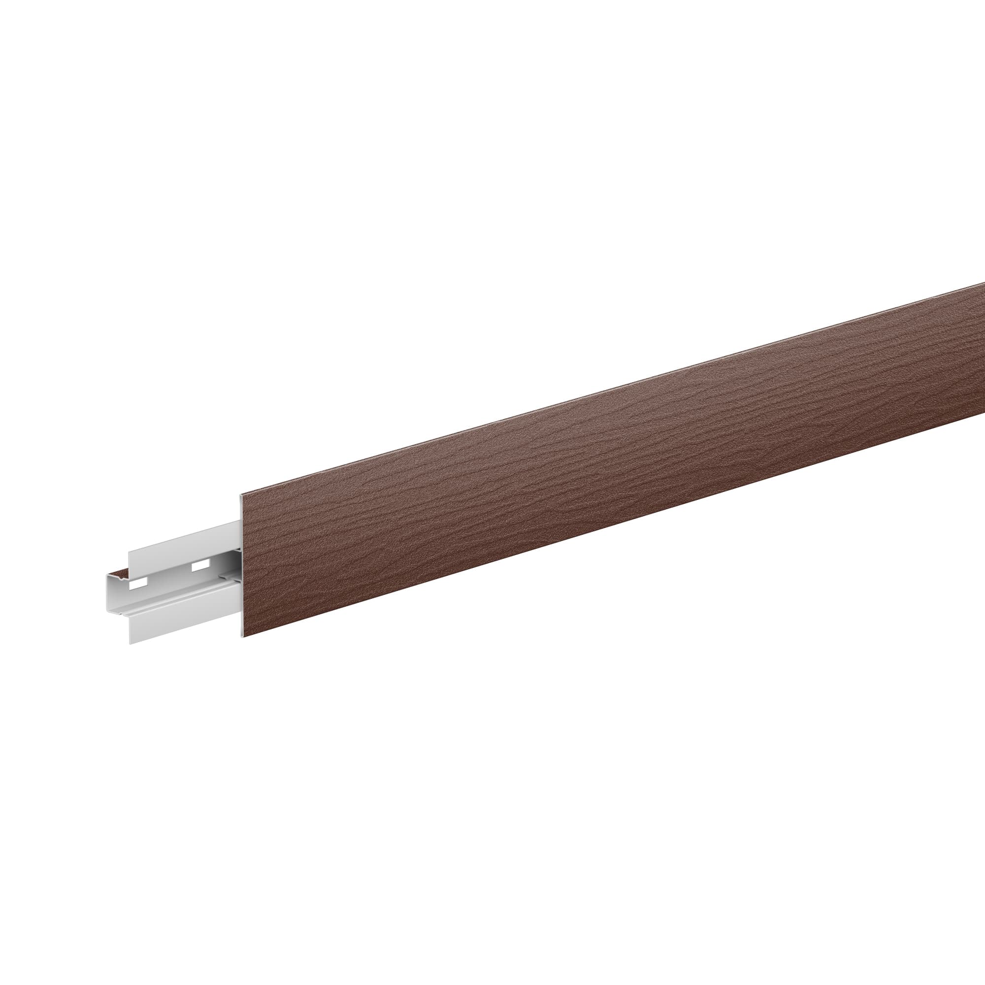 T-профиль стыковочный 50 (комплект) L=3 м AquaSystem PU Matt (Zn275) 0,5 коричневый матовый RAL 8017, фактурный - Image 1