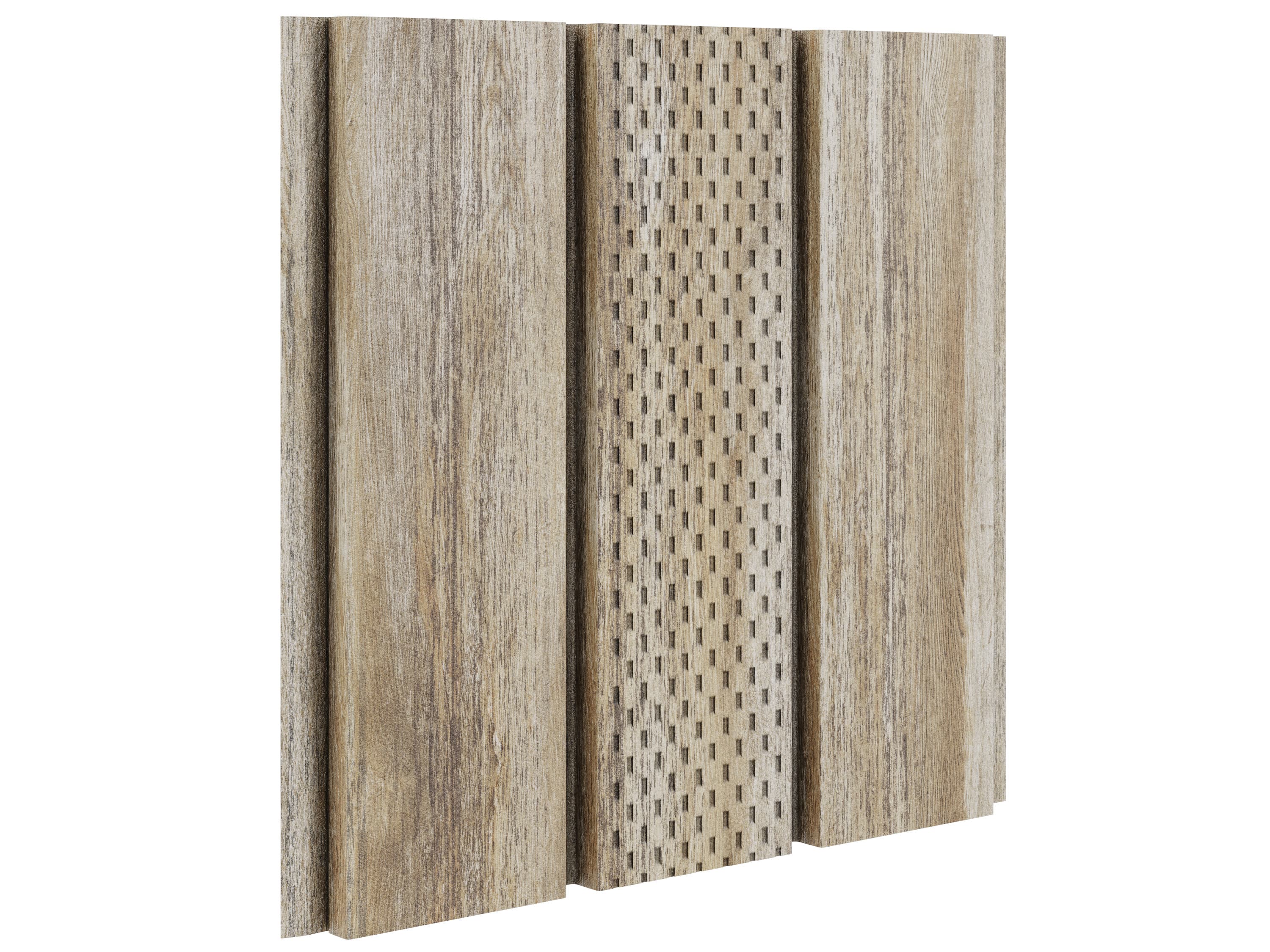 Софит с центральной перфорацией 2,4 м AquaSystem Printech (AlZn120) 0,45 Сибирская пихта - Image 1