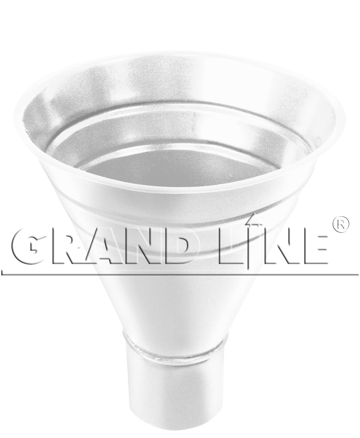 Воронка водосборная Grand Line, 300/100 мм RAL 9003 сигнальный белый - Image 1