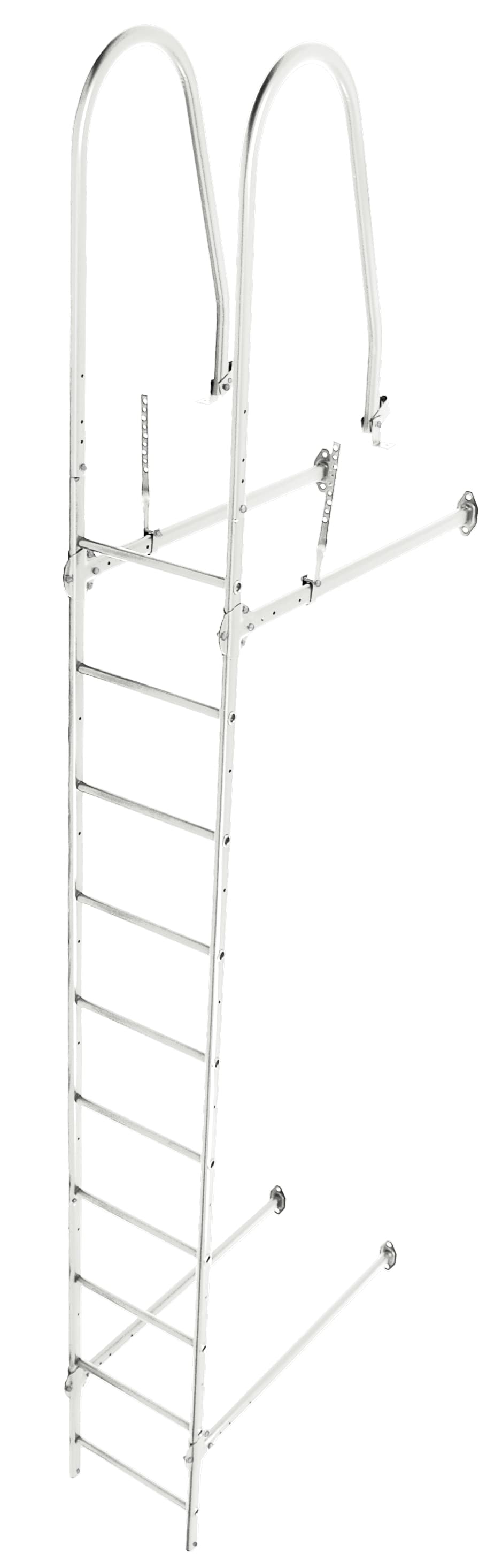 Лестница стеновая Grand Line RAL 9003 2,76м - Image 1