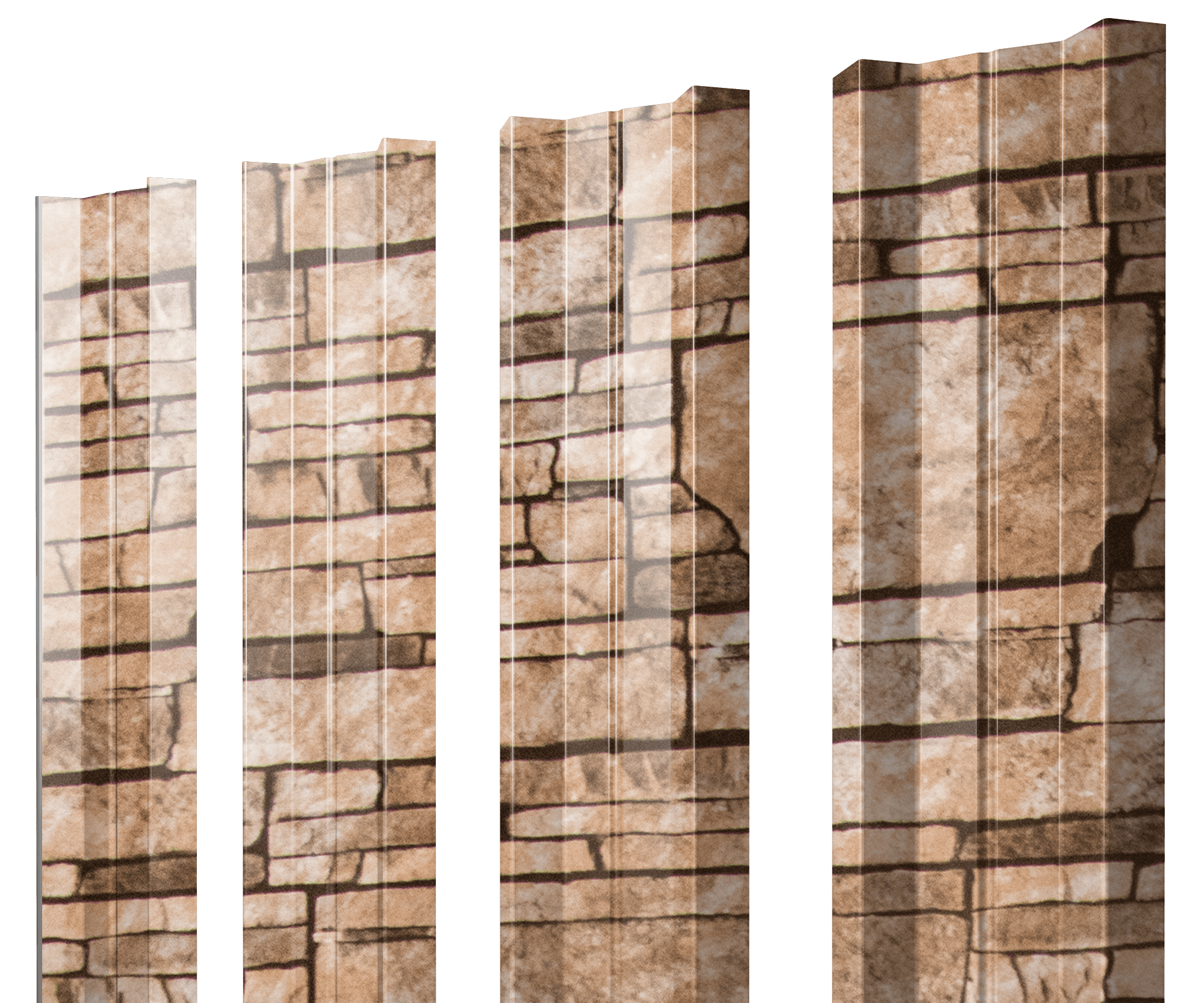 Штакетник М-образный А с прямым резом 0,45 Print Elite Sand Stone TwinColor - Image 17