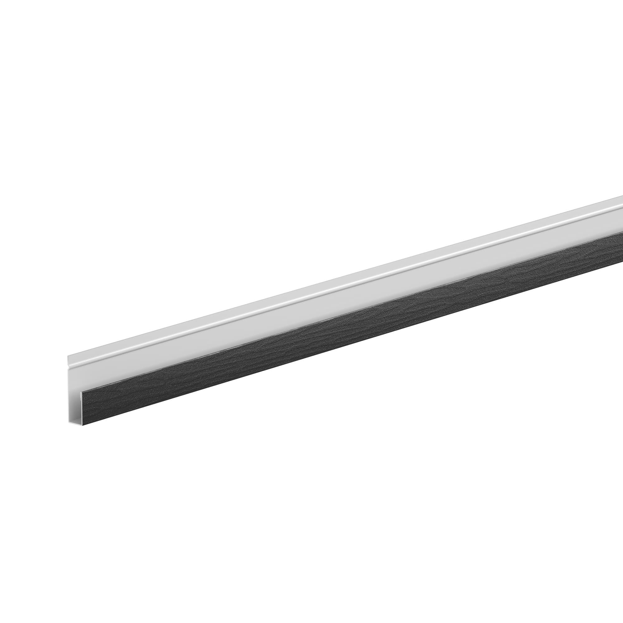 G-планка L=2 м AquaSystem Rooftop Бархат черный матовый RAL 9005, фактурный - Image 1