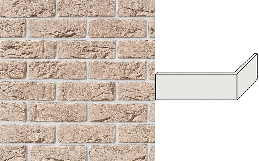 Камень искусственный декоративный под кирпич Leonardo Stone Орли 404 угловой элемент - Image 1